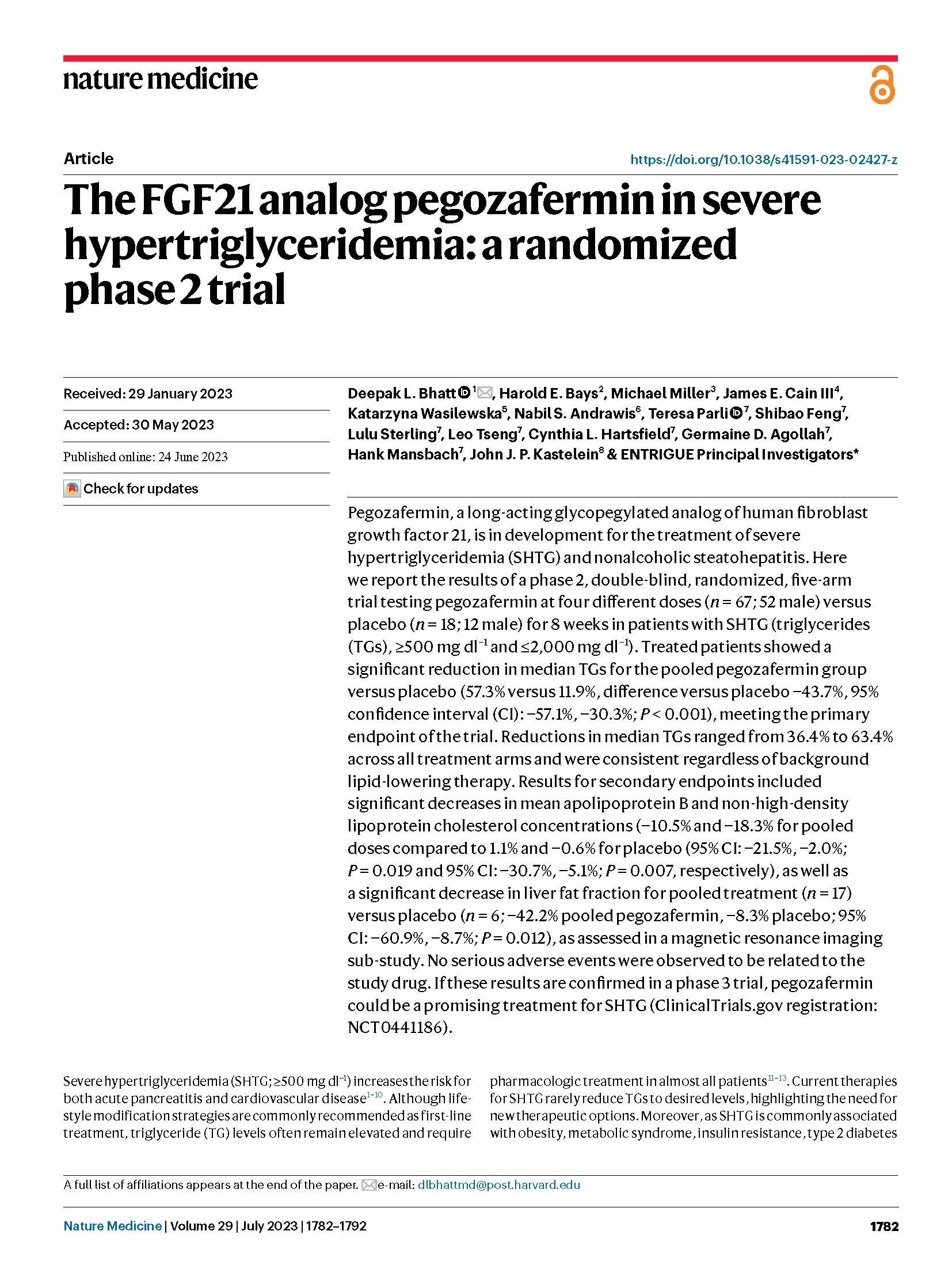 Fibrosis Improvement with Pegozafermin Treatment in MASH Patients with F4 Fibrosis